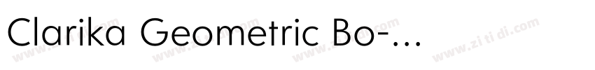 Clarika Geometric Bo字体转换